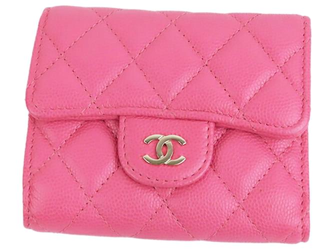CHANEL Pins & broochesLeather Pink  ref.1251177