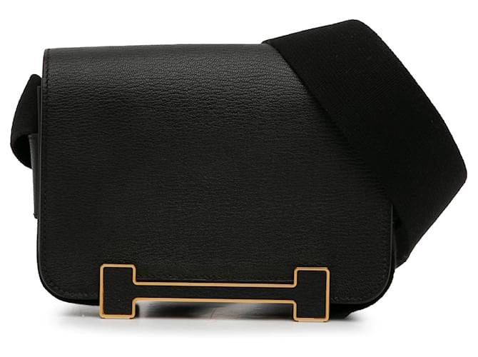 Hermès HERMES HandbagsLeather Black  ref.1251192