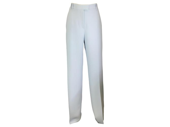 Autre Marque Barbara Bui Light Blue Crepe Flared Suit Trousers Polyester  ref.1251220