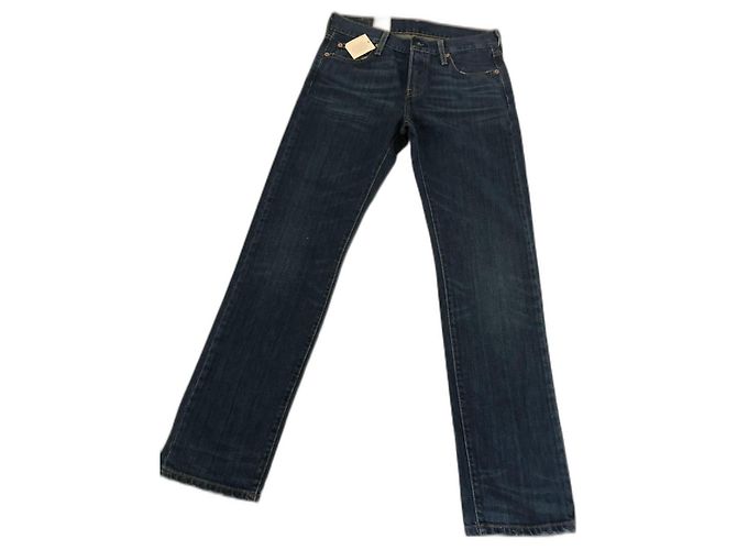 Jeans Levi's 501 Original Blu Scuro Cotone