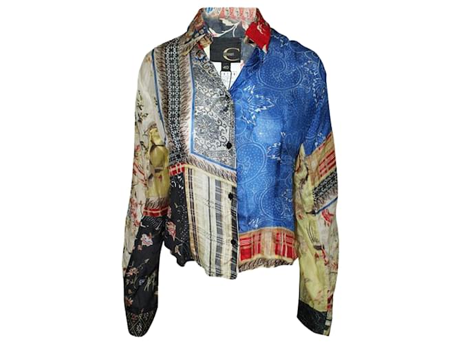 Just Cavalli Roberto Cavalli Multicolor Silk Shirt Multiple colors Cotton  ref.1251302