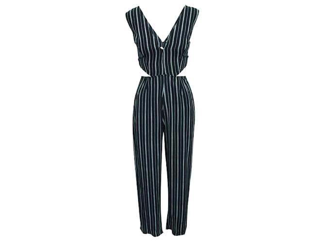 Reformation Striped Jumpsuit Multiple colors Polyester  ref.1251322