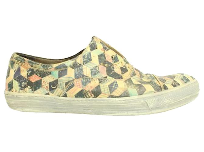 Alexander Mcqueen Colorful Print Slip-on Sneakers Leather  ref.1251363
