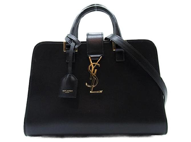Yves Saint Laurent Monogram Leather Baby Cabas 568853  ref.1251579