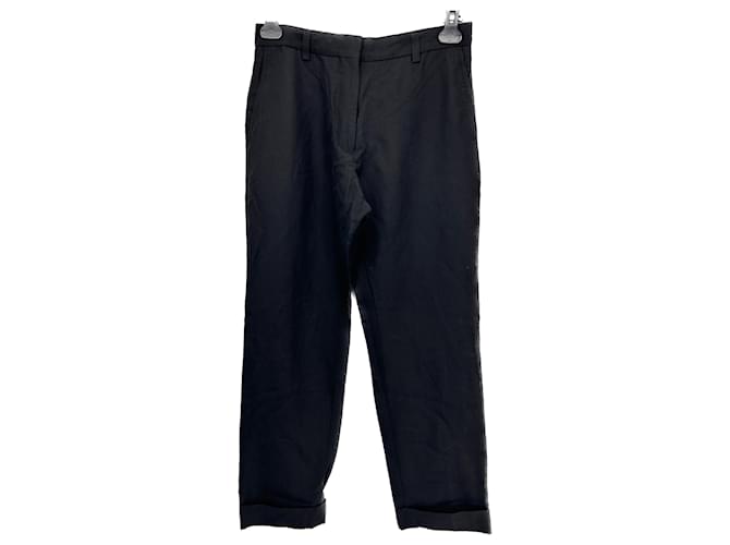 DRIES VAN NOTEN  Trousers T.fr 36 Wool Black  ref.1251589