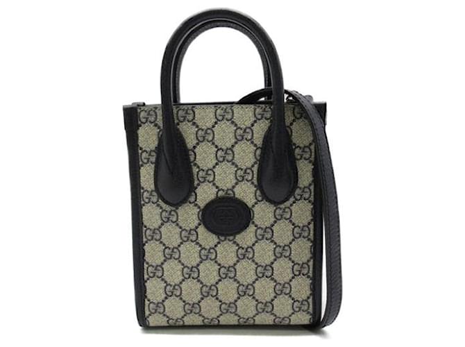 Gucci GG Supreme Mini-Einkaufstasche 671623 Leinwand  ref.1251607