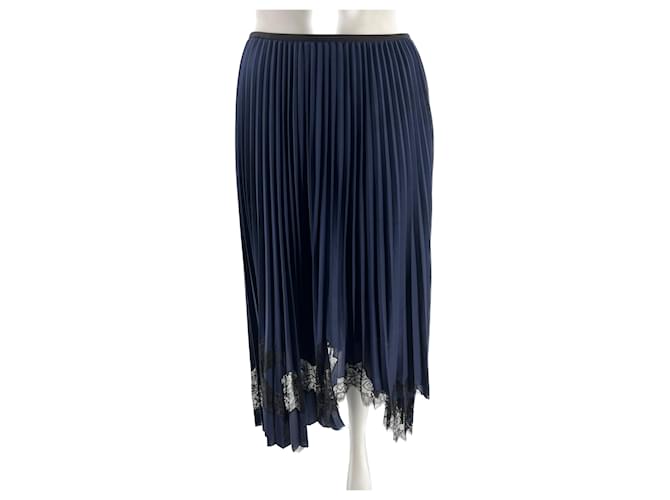 HELMUT LANG  Skirts T.International S Polyester Navy blue  ref.1251625
