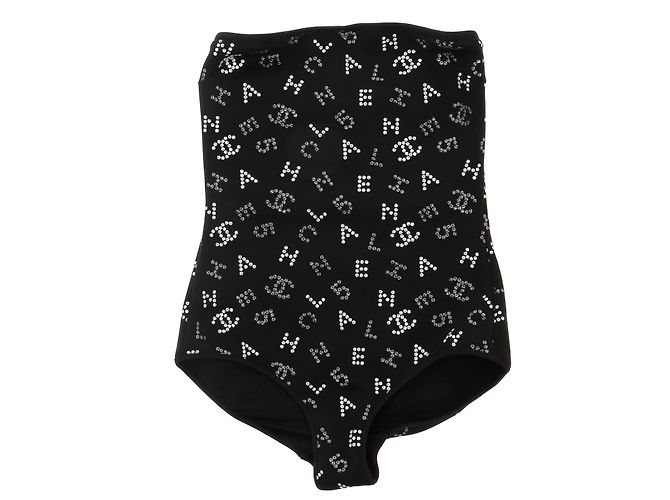 CHANEL Bademode T.fr 38 Polyester Schwarz