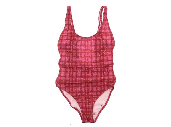 CHANEL Bademode T.fr 36 Polyester Pink