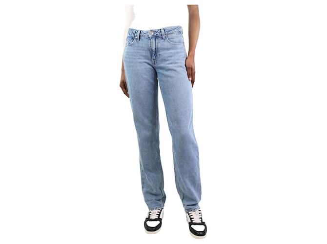 Paige Jeans Jeans Noella azuis relaxados - tamanho UK 4 Azul Algodão  ref.1251673