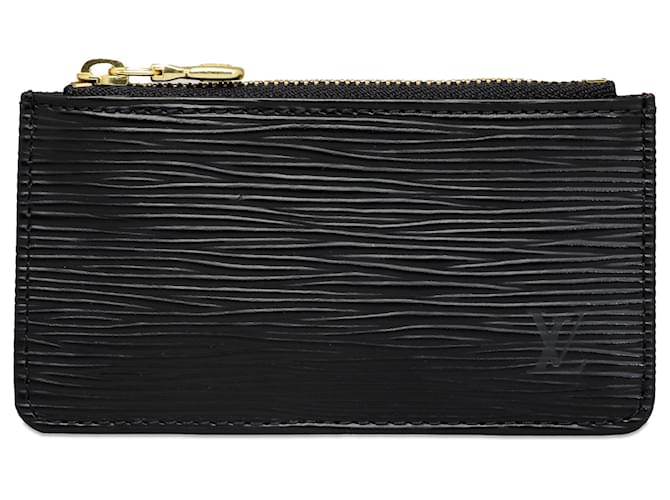 Louis Vuitton Black Epi Pochette Cles Nero Pelle  ref.1251694