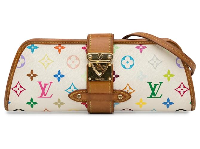 Louis Vuitton White Monogram Multicolore Shirley  Cloth  ref.1251728