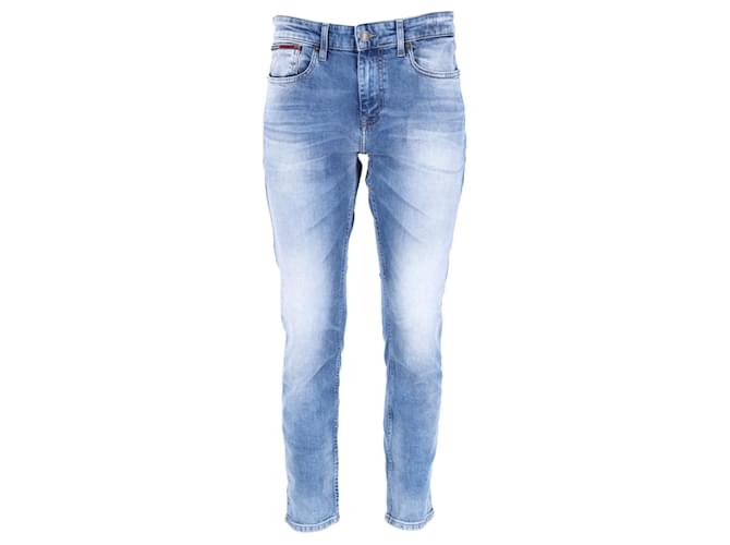 Tommy Hilfiger Jeans da uomo in denim slim fit Blu Blu chiaro Cotone  ref.1251764