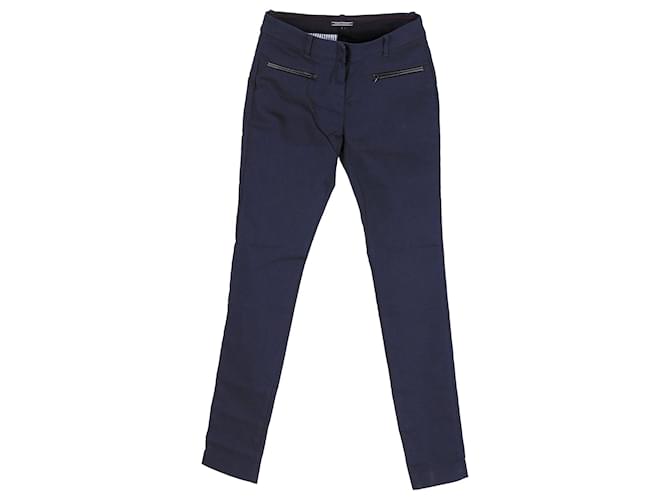 Tommy Hilfiger Pantalones Heritage Slim Fit para mujer Azul marino Algodón  ref.1251802