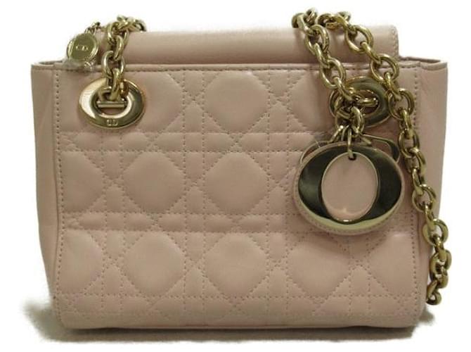 Dior Cannage Leather Double Chain Crossbody Bag  ref.1251829