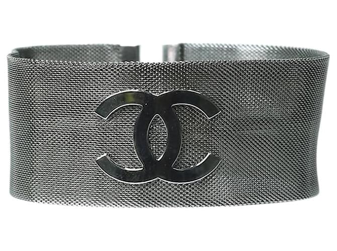 Chanel Gargantilha em malha de metal cinza - tamanho  ref.1251856