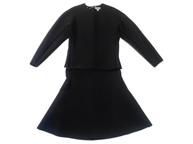 Cos Scuba skirt & top Black Elastane Polyamide  ref.1251894
