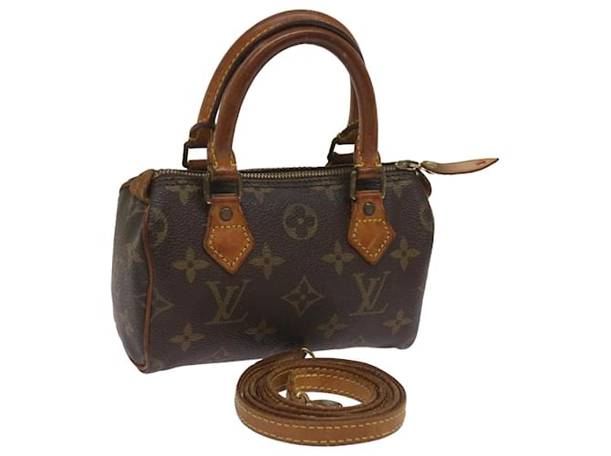 LOUIS VUITTON Monogram Mini Speedy Hand Bag M41534 LV Auth 66329 Cloth  ref.1251917