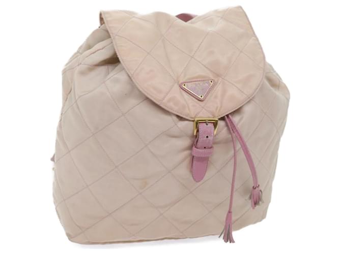 PRADA Sac à dos Nylon Rose Auth bs12082  ref.1251937