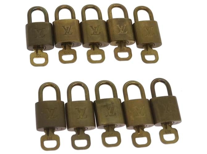 Louis Vuitton padlock 10set Padlock Gold Tone LV Auth ep3226 Metal  ref.1251945