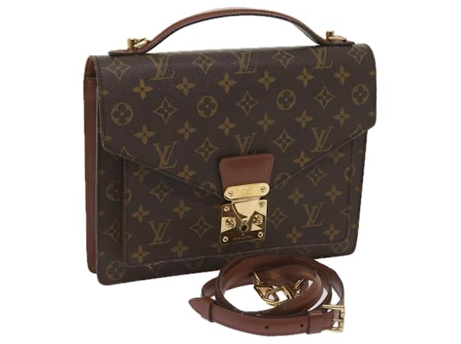 Louis Vuitton Monogram Monceau 28 Hand Bag 2way M51185 LV Auth ep3264 Cloth  ref.1251967