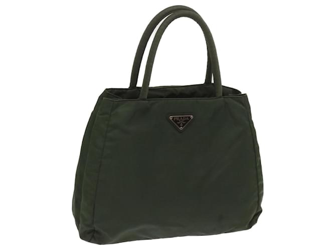 PRADA Hand Bag Nylon Green Auth bs12016  ref.1252016