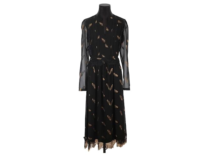 The Kooples Black dress Polyester  ref.1252027