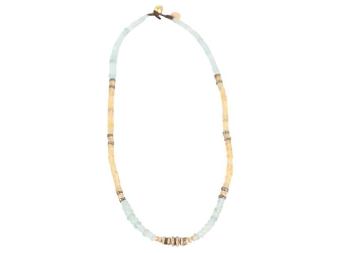 Autre Marque Pearl necklace Blue  ref.1252028
