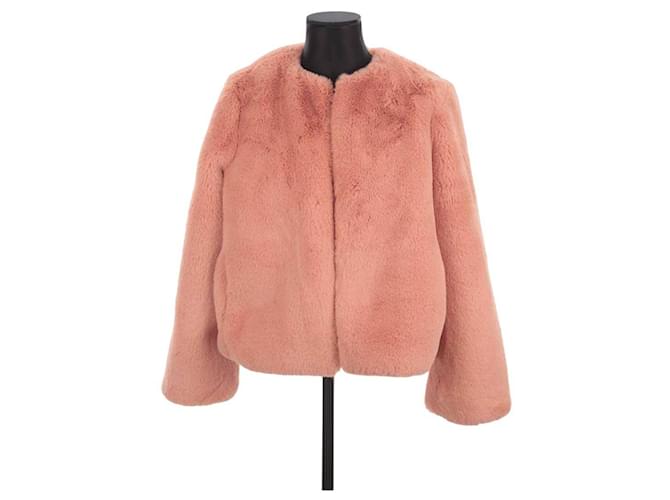 Tara Jarmon pink coat Polyester  ref.1252042