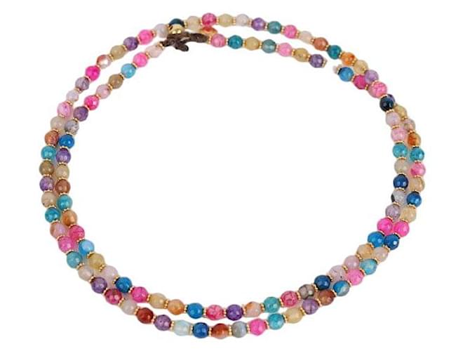 Autre Marque collana di perle Multicolore  ref.1252079