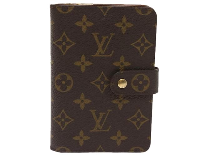 Louis Vuitton porte papiers zippé Marrom Lona  ref.1252109
