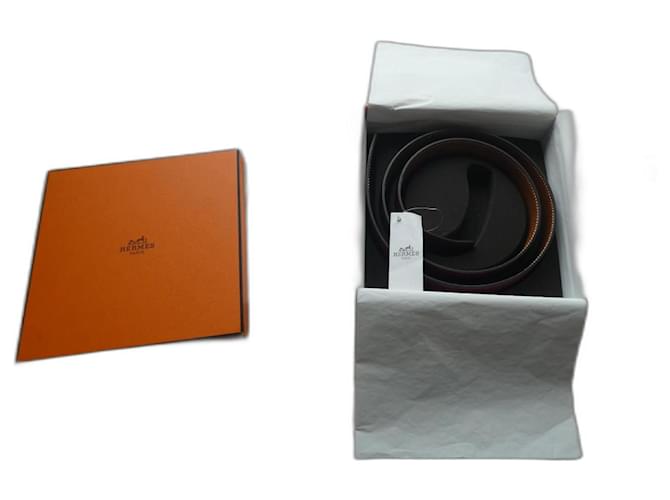 Hermès-Gürtel 38MM 95 CMS NEU mit BOX Rot Leder  ref.1252139