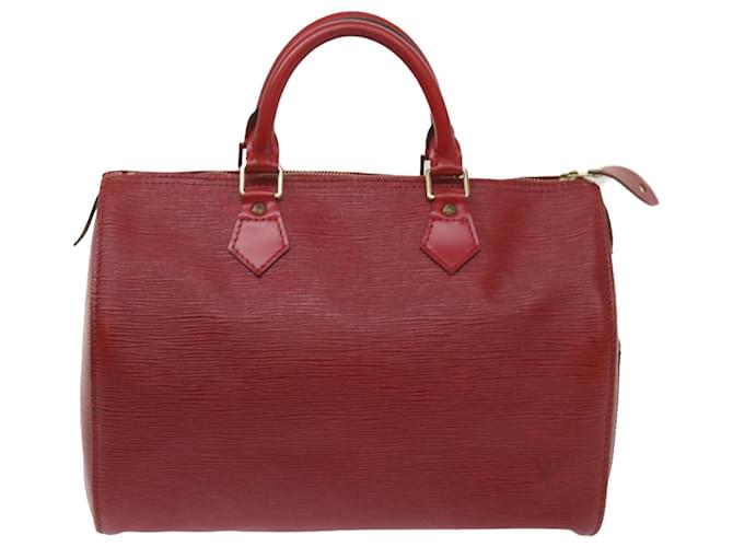 Louis Vuitton Speedy 30 Red Leather  ref.1252175