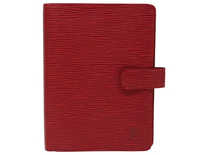Louis Vuitton Agenda MM Red Leather  ref.1252204