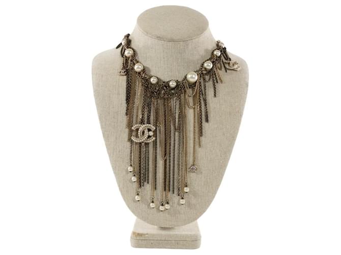 Chanel Halsketten Silber Geld  ref.1252213