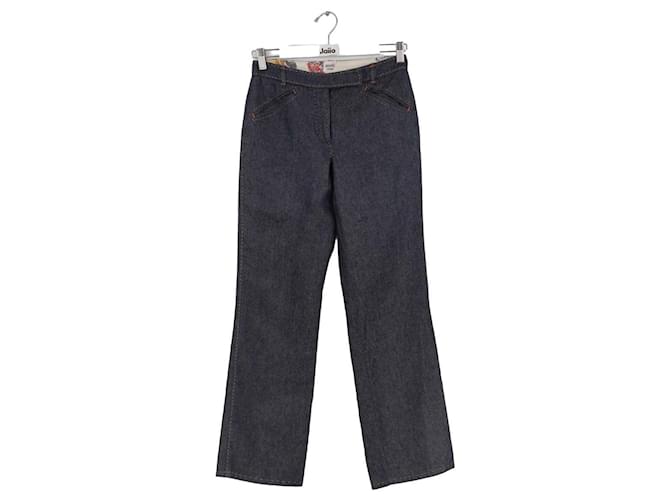 Hermès Straight cotton jeans Blue  ref.1252241