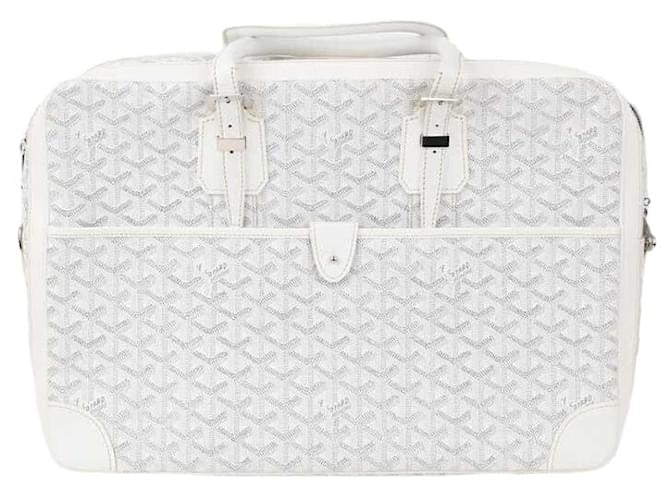Goyard Leather Travel Bag White  ref.1252264