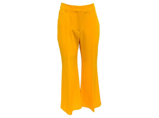 Autre Marque Stella McCartney Pantalones amarillos ámbar con cinco bolsillos Poliéster  ref.1252330