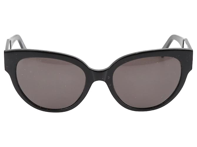 Schwarze, unsichtbare Cat-Eye-Brille von Balenciaga Kunststoff  ref.1252335