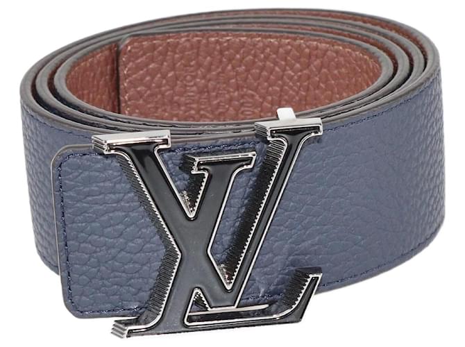 Cintura reversibile Louis Vuitton nera Lv Tilt Nero Pelle  ref.1252347