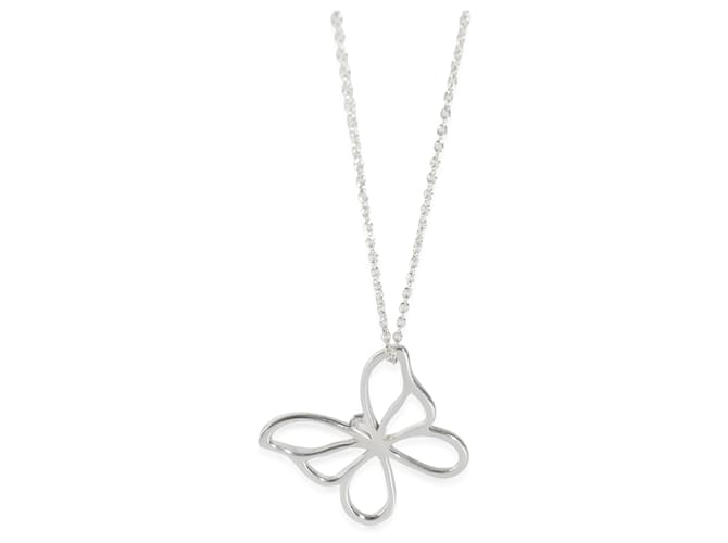TIFFANY & CO. Butterfly Pendant in  Sterling Silver on a Chain  ref.1252394