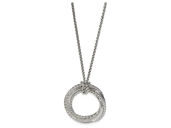 Pendentif David Yurman DY Crossover® Collection pour femme, argent sterling 0.60 ct  ref.1252396