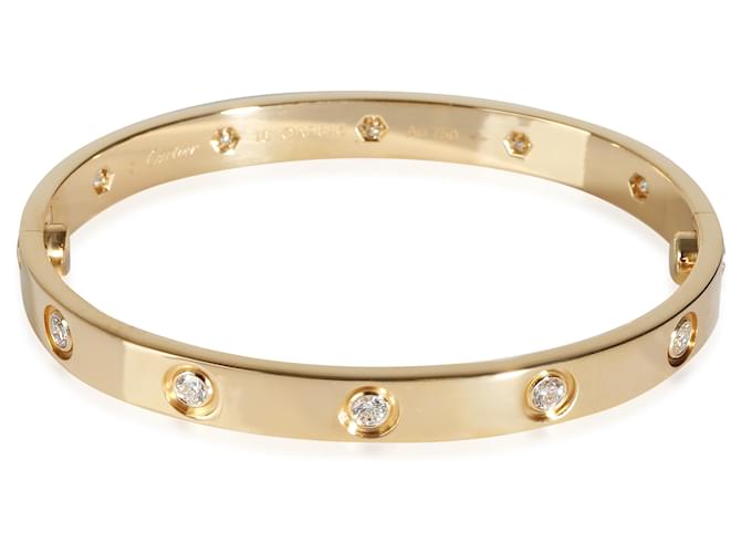 Love Cartier-Liebesarmband, 10 Diamanten (gelbes Gold)  ref.1252422