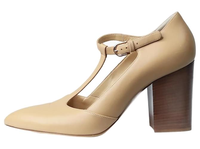 Gabriela Hearst Neutral T-bar court heels - size EU 40 (Uk 7) Leather  ref.1252613