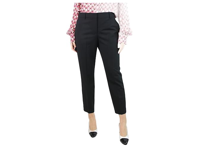 Theory Black tailored trousers - size UK 12 Wool  ref.1252625
