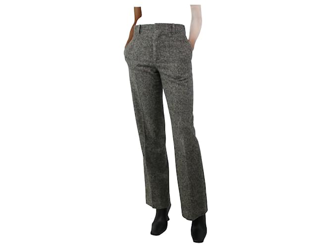Chloé Brown straight-leg wool trousers - size UK 8  ref.1252636
