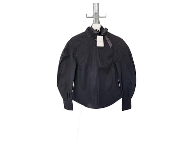 Camisa de algodão preta para terno de dançarino Zimmermann Preto  ref.1252646