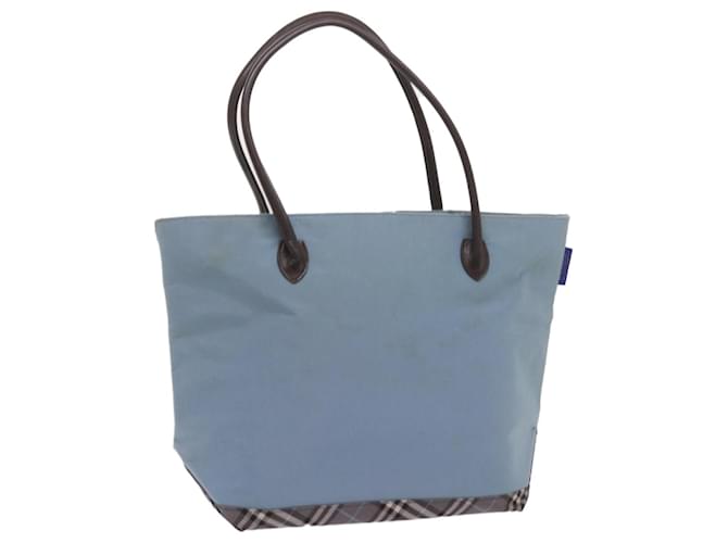 Autre Marque Burberrys Blue Label Tote Bag Nylon Azul Claro Auth ti1542  ref.1252842