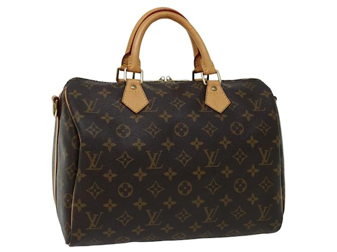 Louis Vuitton Monogram Speedy Bandouliere 30 Hand Bag M40391 LV Auth 66482A Cloth  ref.1252867