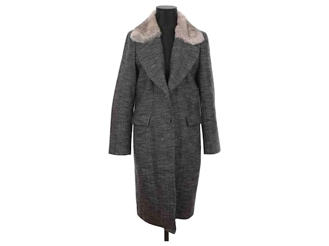 Claudie Pierlot Wool coat Black  ref.1252911